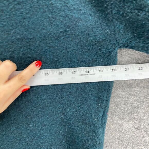 H&M Sweater Pullover Women XS Blue Knit Wool V-Neck Long Sleeve Casual Solid - Picture 7 of 9